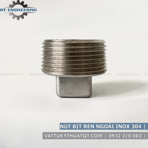 nút bịt ren ngoài inox 304
