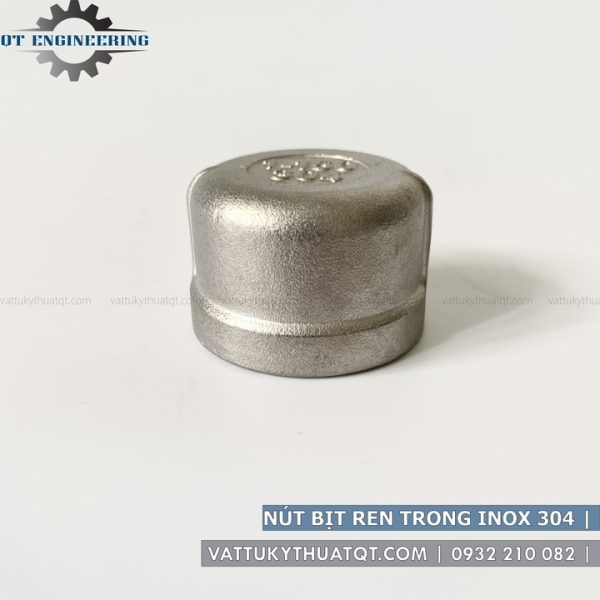 nút bịt ren trong inox 304