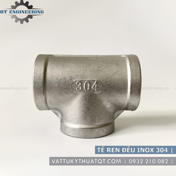 tê ren đều inox 304