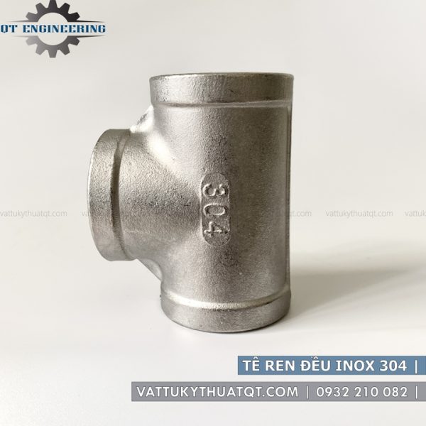 tê ren đều inox 304