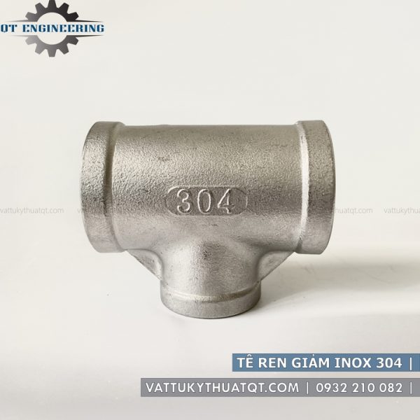 tê ren giảm inox 304