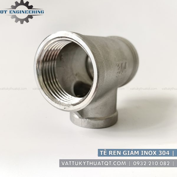 tê ren giảm inox 304