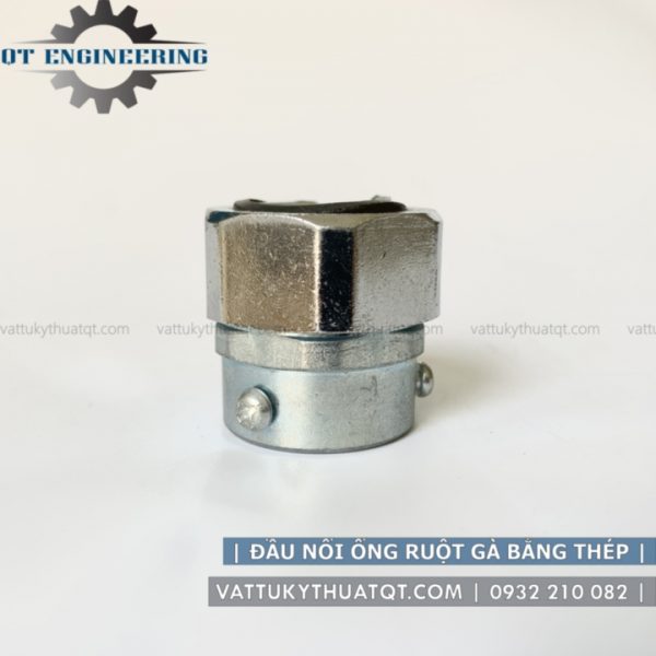 đầu nối ống ruột gà với ống trơn EMT bằng thép mạ kẽm