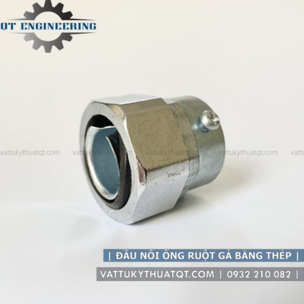 đầu nối ống ruột gà với ống trơn EMT bằng thép mạ kẽm