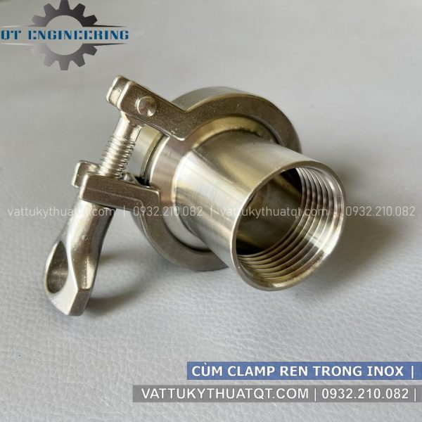 khớp nối nhanh clamp ren trong vi sinh inox