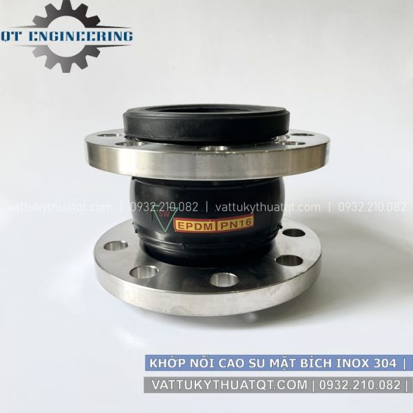 khớp nối mềm cao su mặt bích inox 304/316