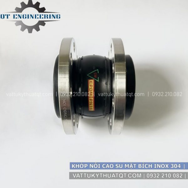 khớp nối mềm cao su mặt bích inox 304/316