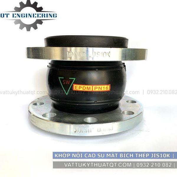 khớp nối mềm cao su mặt bích thép JIS10K