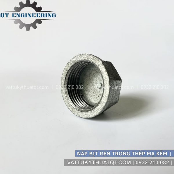nắp bịt ren trong thép mạ kẽm