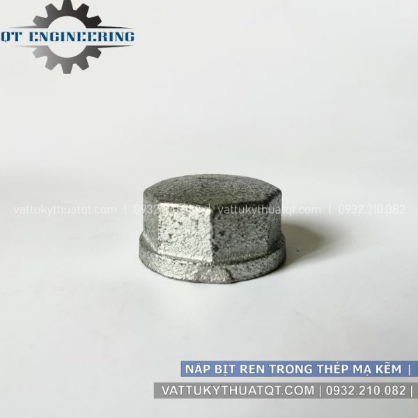 nắp bịt ren trong thép mạ kẽm
