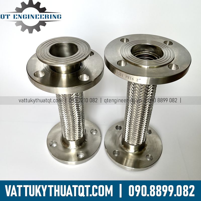 khớp nối mềm inox mặt bích