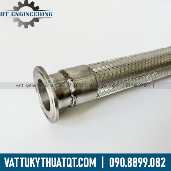 Khớp Nối Mềm Inox 2 Đầu Clamp