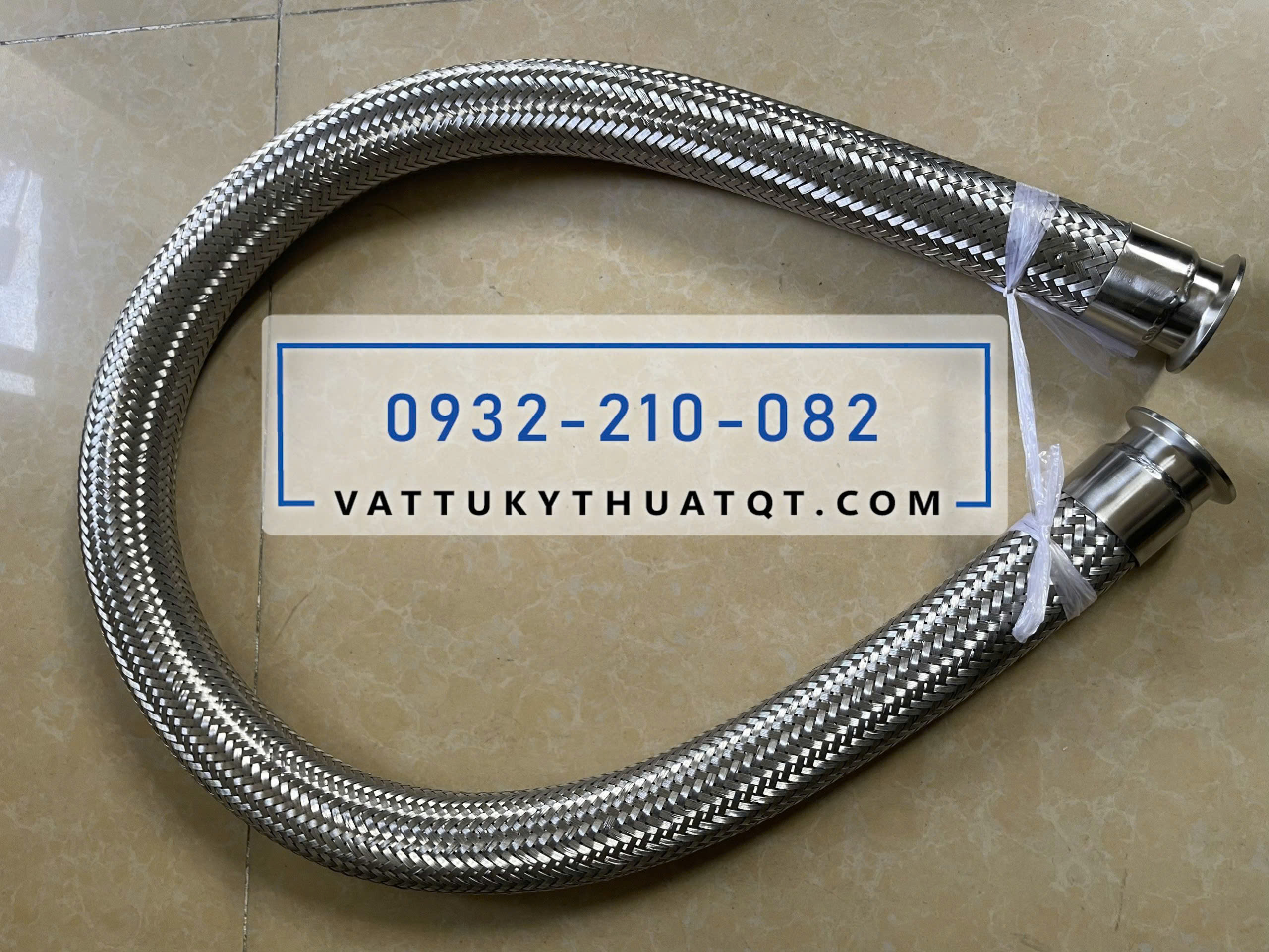 khớp nối mềm inox 2 đầu clamp