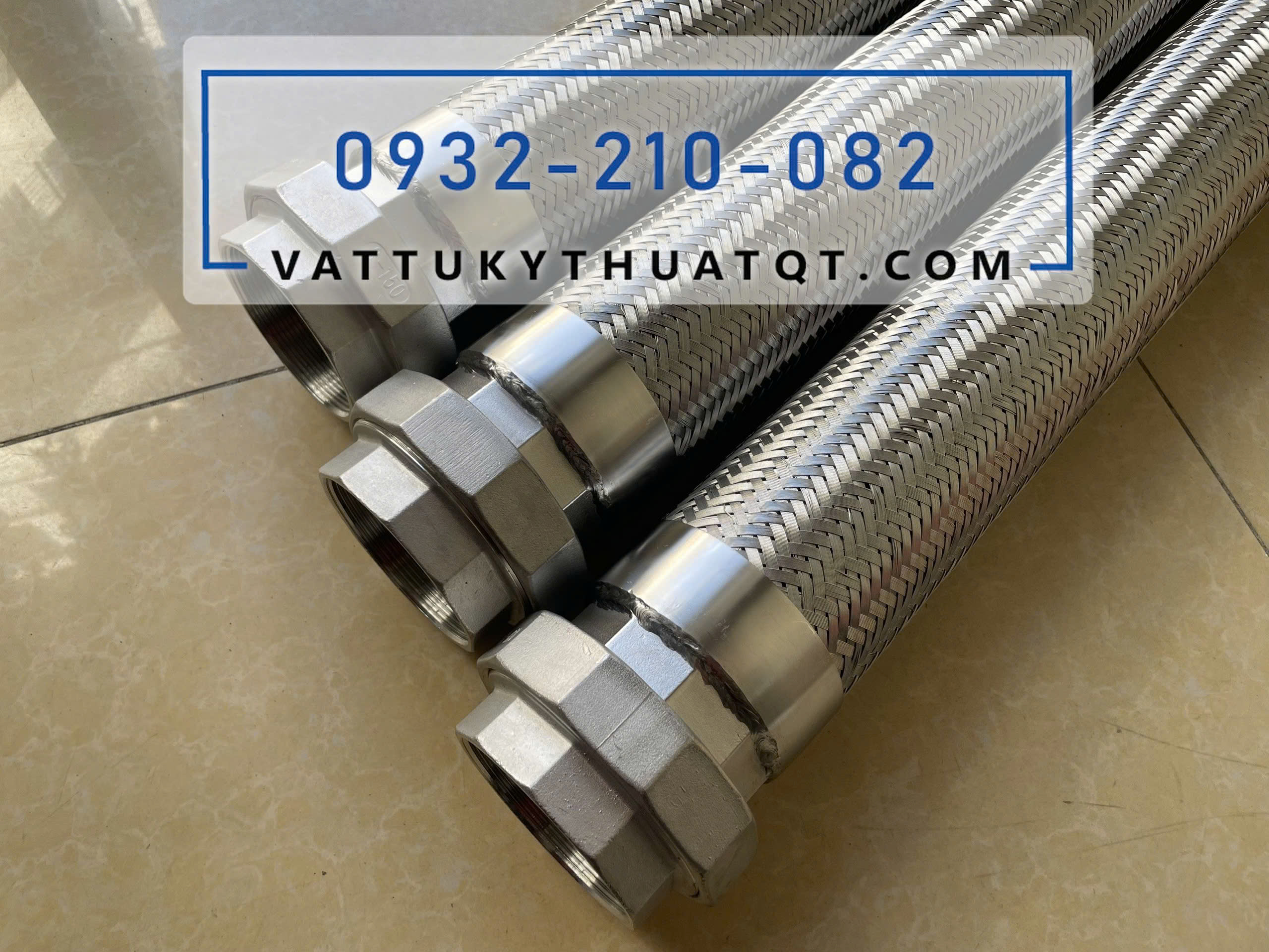 khớp nối mềm inox 2 đầu rắc co